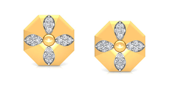 Garden Fondness Diamond Earrings And Pendant Set