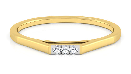 Golden Dip Diamond Ring