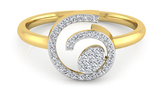 Spiral Galore Diamond Ring