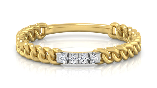 Chain Terrain Diamond Ring