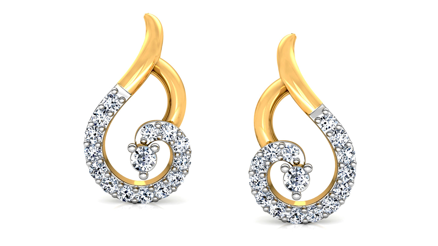 Swan Crush Diamond Earrings