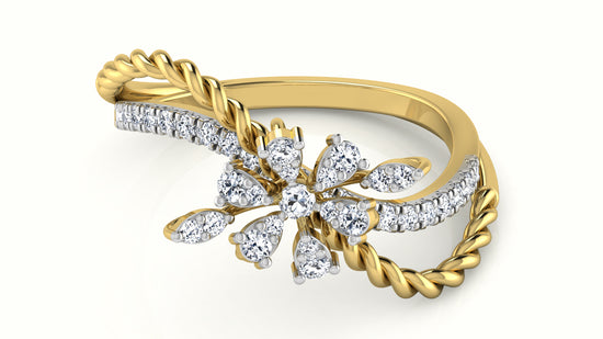 Entwined Bliss Diamond Ring