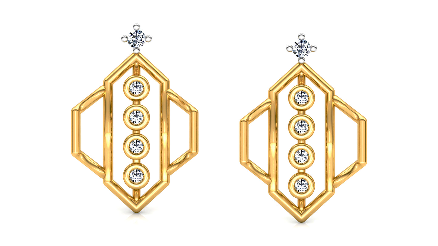 Shiny Whiny Diamond Earrings