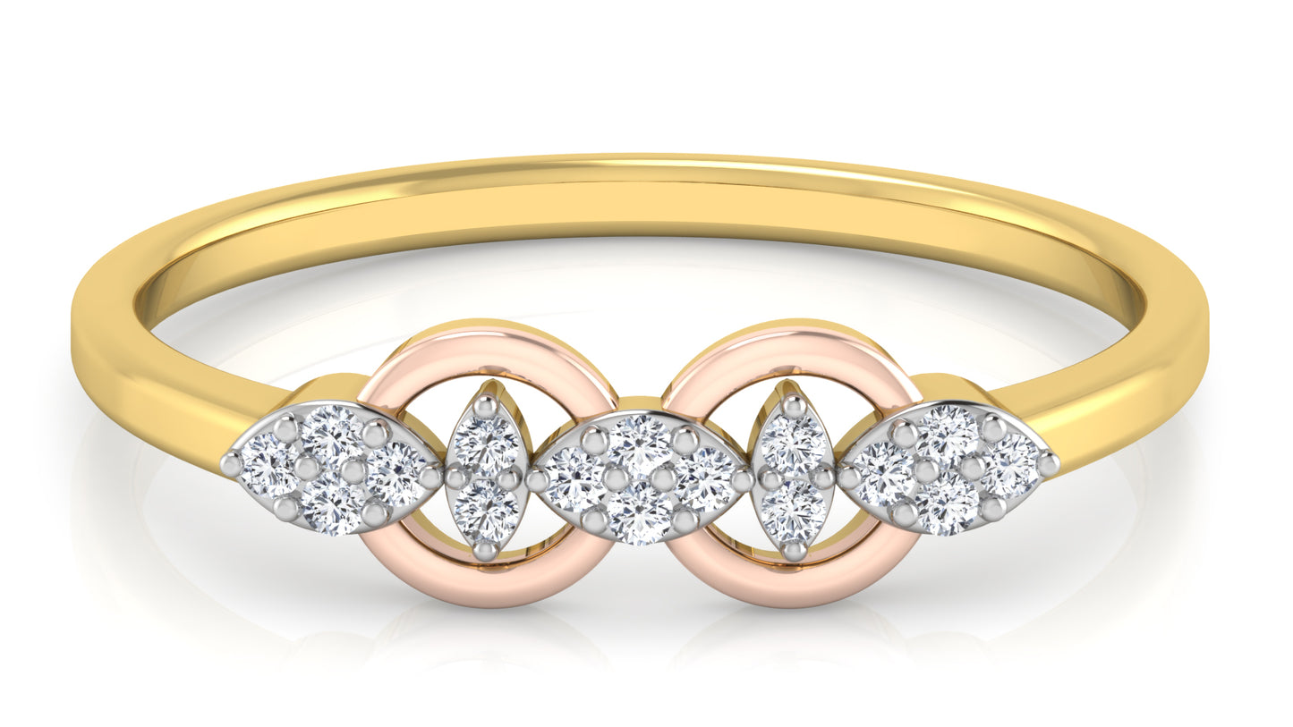 Winged Friends Diamond Ring