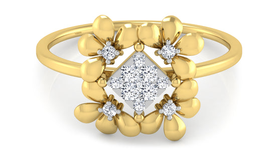 Flora Flow Diamond Ring