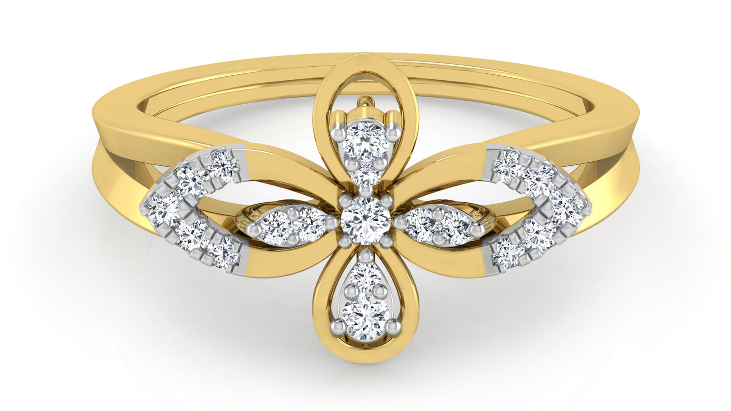 Flower Elixir Diamond Ring