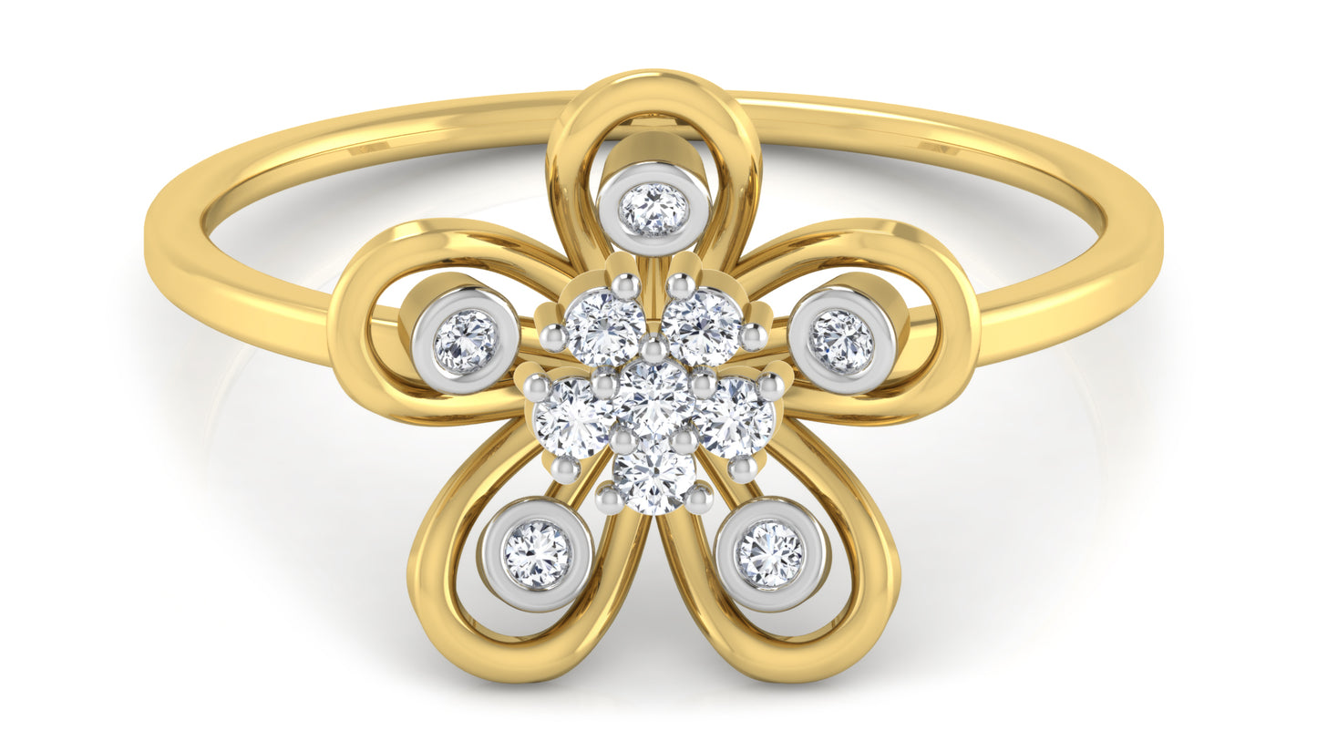 Miracle Flower Diamond Ring