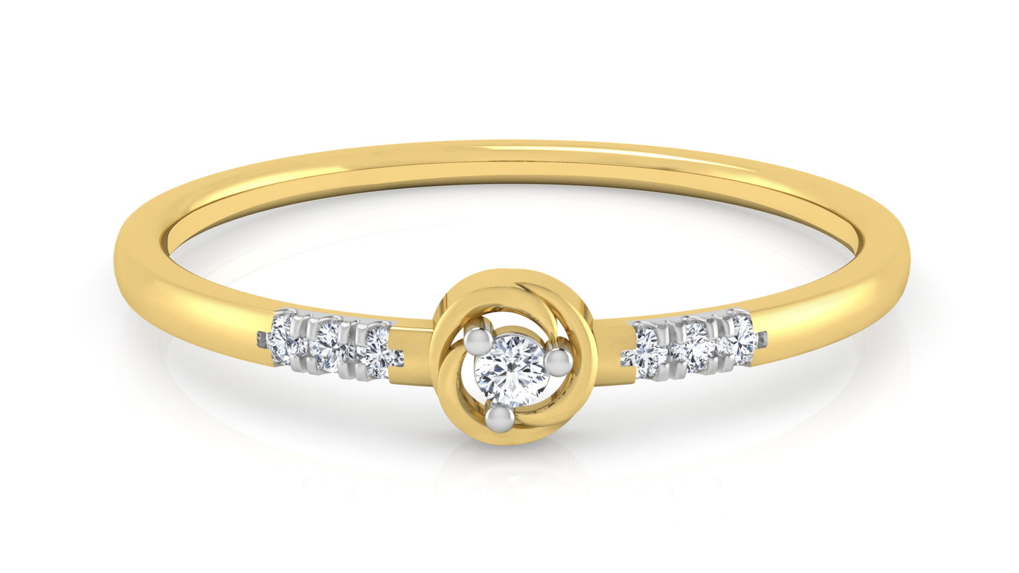 Dual Band Diamond Ring