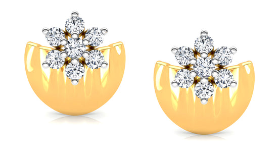 Cuppa Star Diamond Earrings And Pendant Set