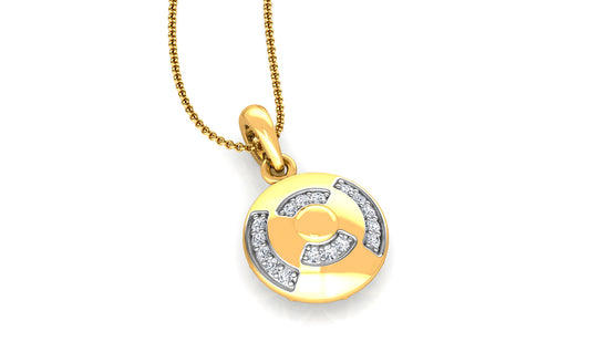 Crazy Moon Diamond Earrings And Pendant Set