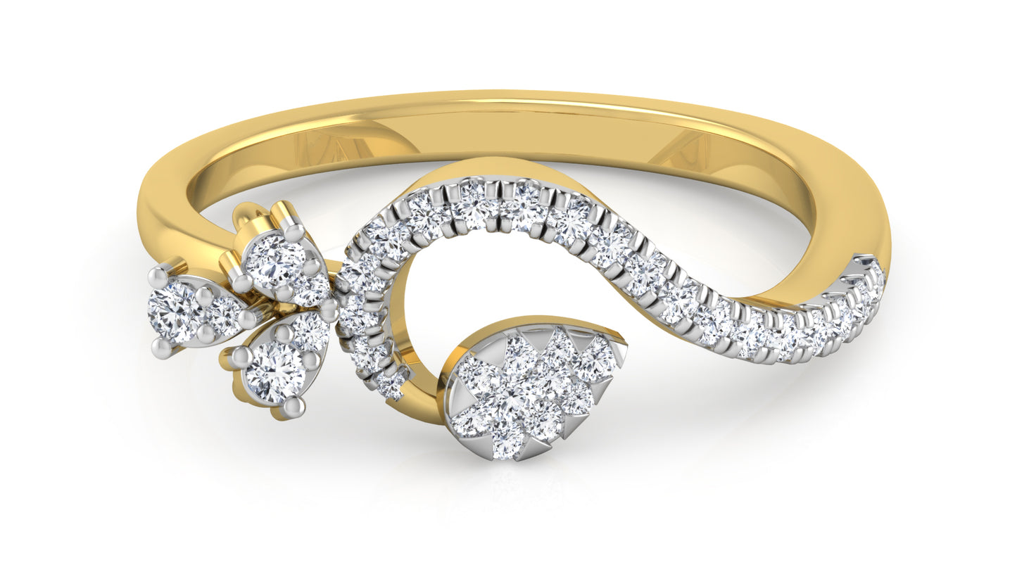 Pleasure Peak Diamond Ring