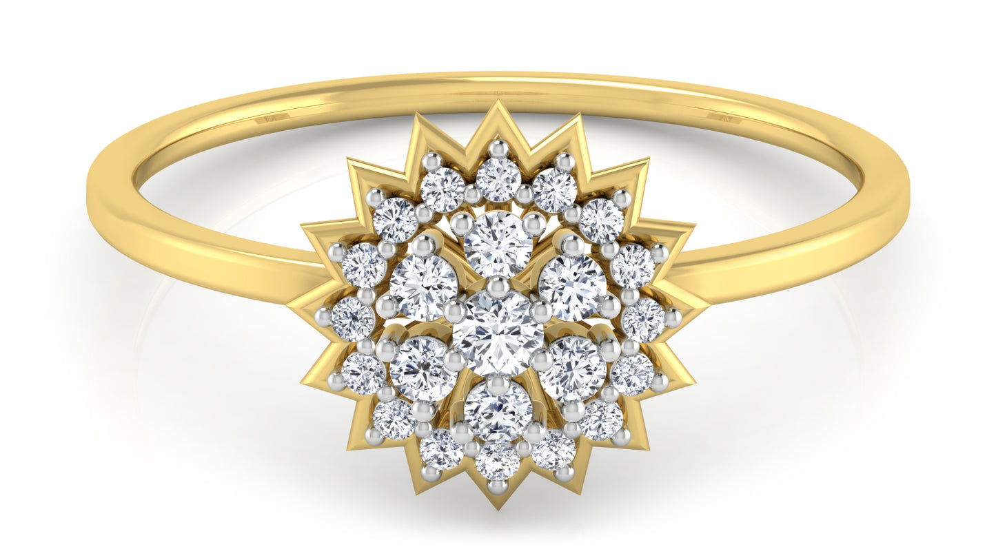 Crysanthemum Bliss Diamond Ring