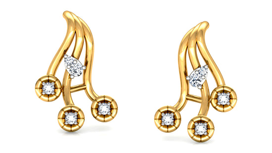 Flow Slow Diamond Earrings