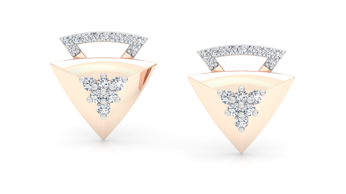 The Nabla Diamond Earrings And Pendant Set