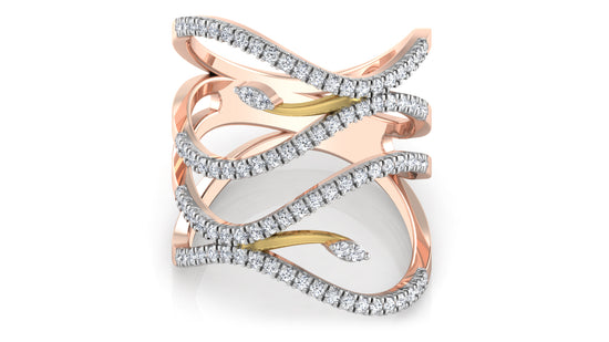 Serpent Duo Diamond Ring