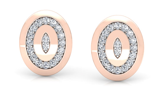 Elliptic Sheen Diamond Earrings And Pendant Set