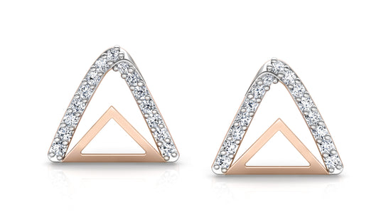 Mountain Peak Diamond Earrings