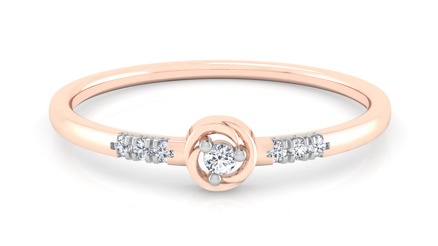 Dual Band Diamond Ring