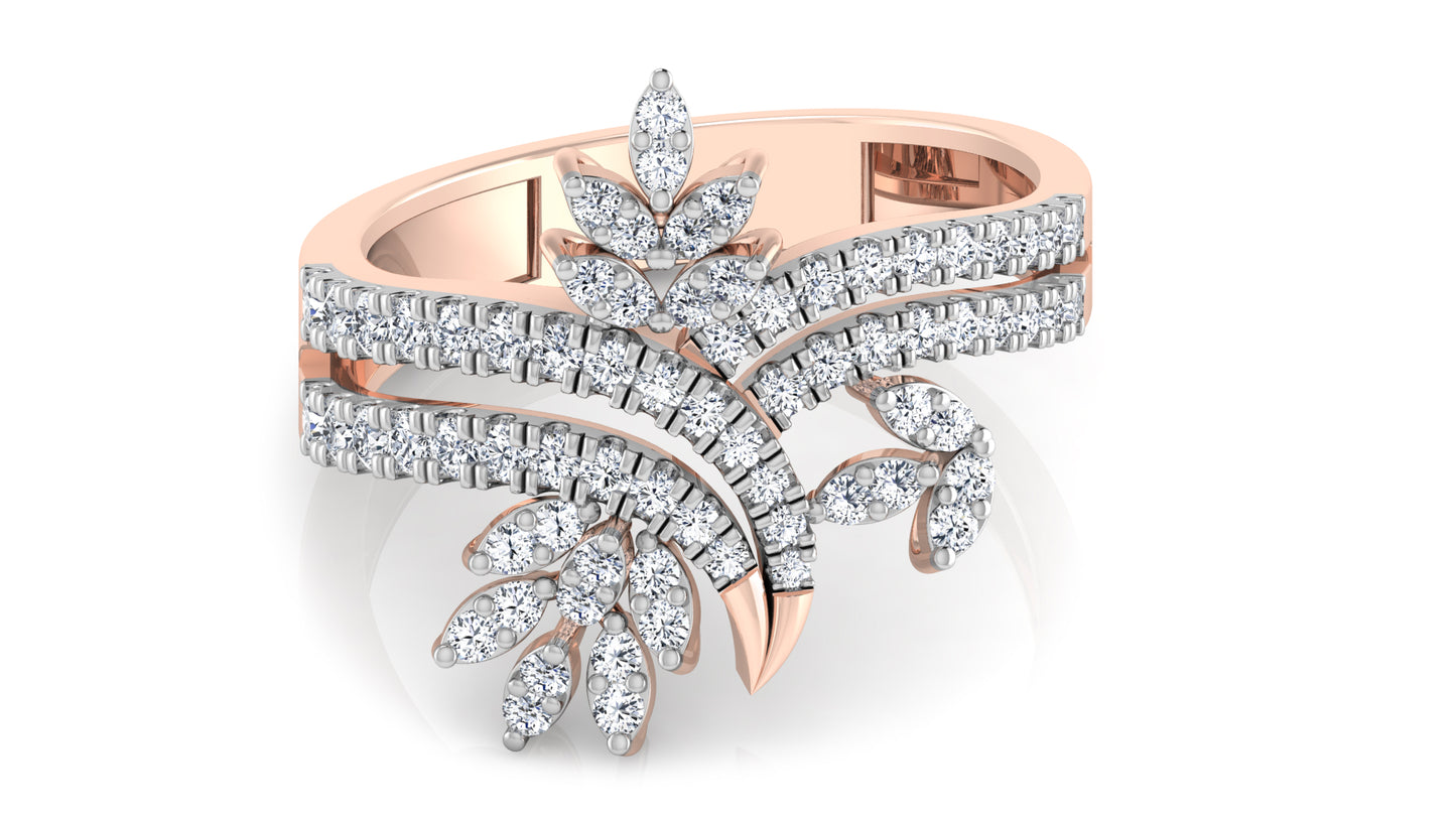 Majestic Curves Diamond Ring