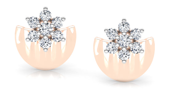 Cuppa Star Diamond Earrings And Pendant Set