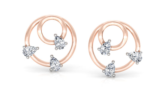 Ring n Ringlet Diamond Earrings