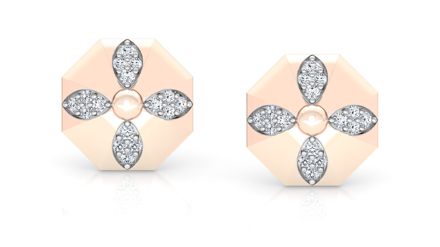 Garden Fondness Diamond Earrings And Pendant Set