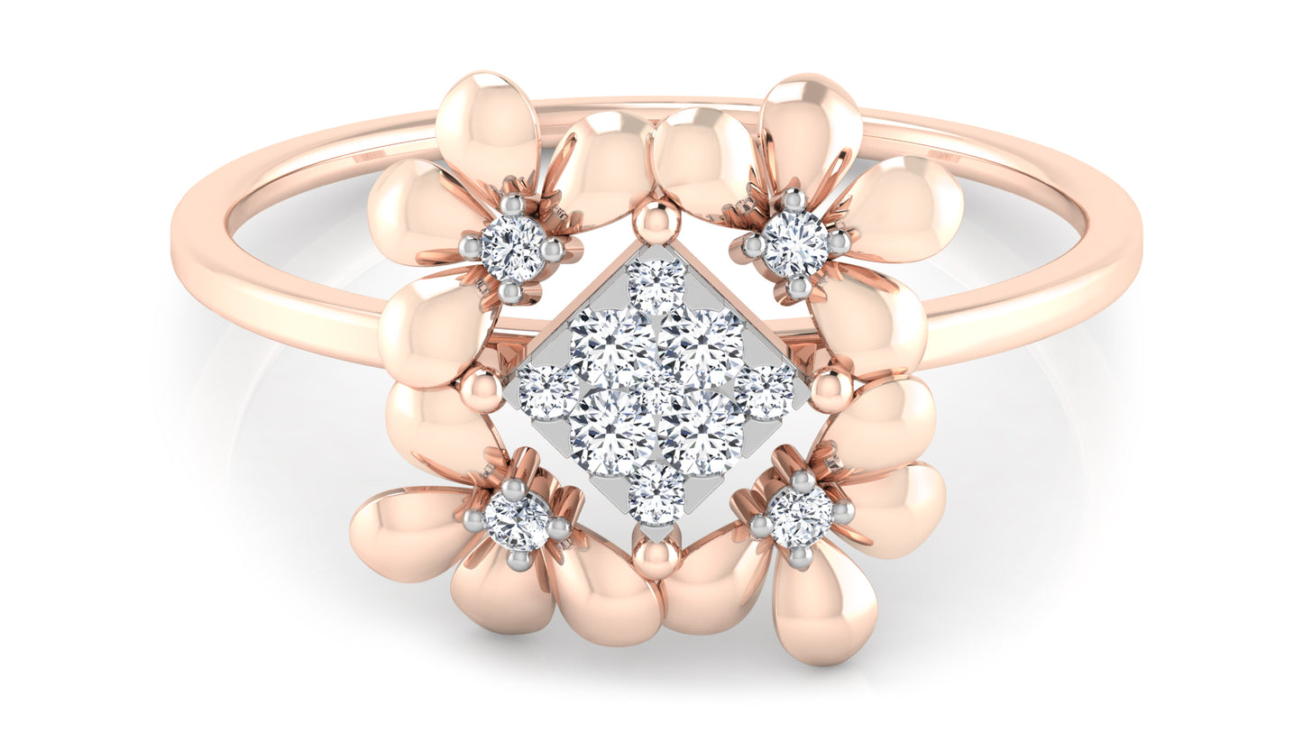 Flora Flow Diamond Ring