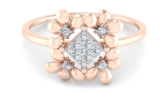 Flora Flow Diamond Ring