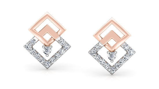 Luxory Square Diamond Earrings