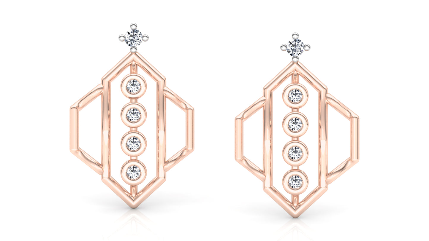 Shiny Whiny Diamond Earrings