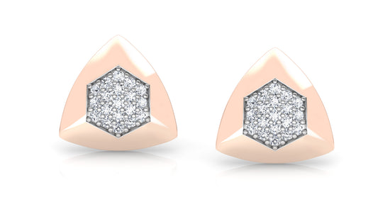 TriHex Bond Diamond Earrings And Pendant Set