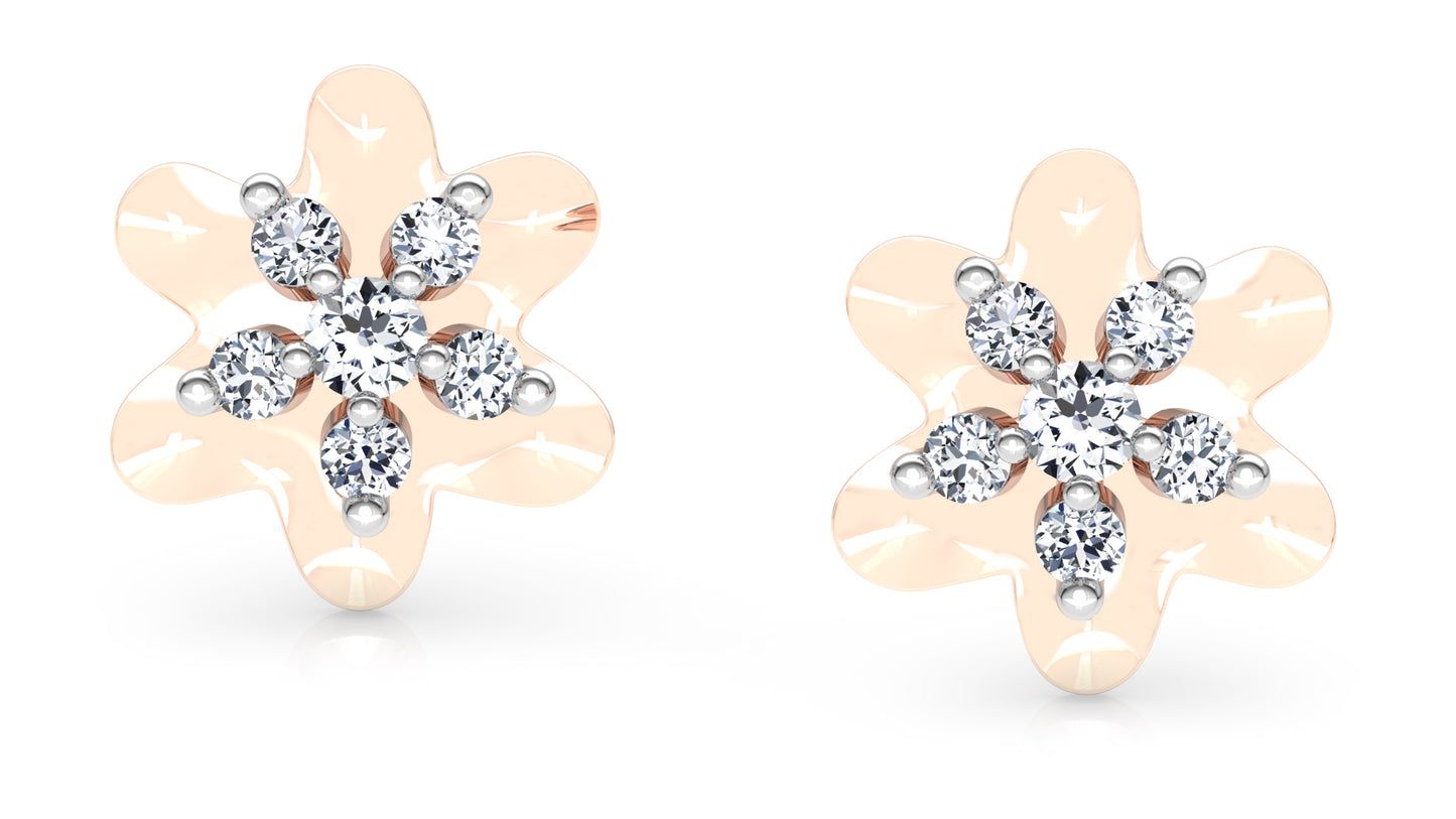 Garden Delight Diamond Earrings And Pendant Set