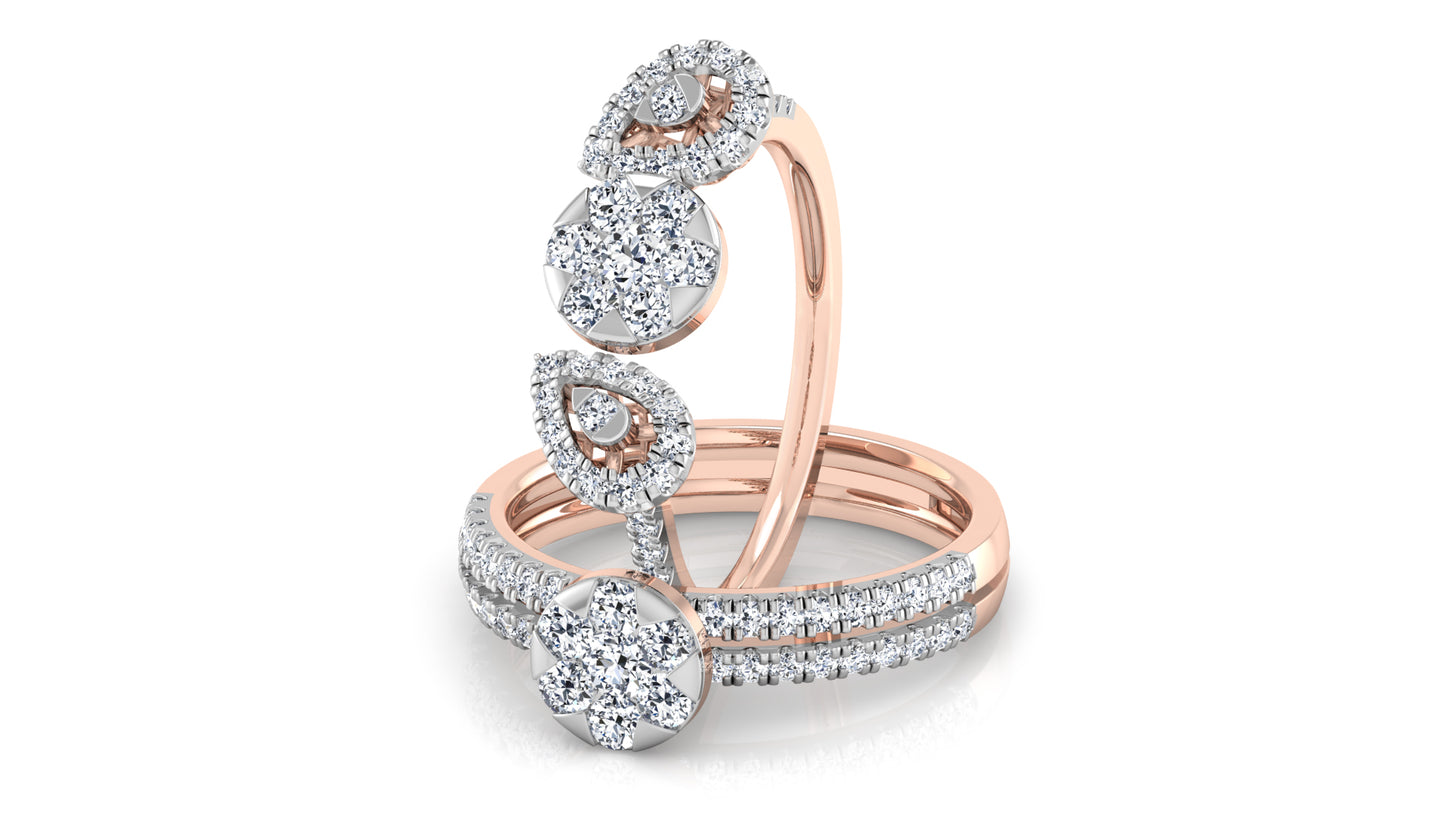 Bands Apart Diamond Ring