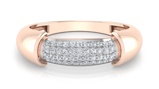 Solid Lines Diamond Ring