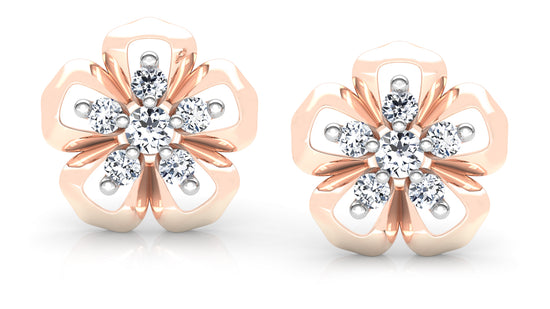 Awesome Blossom Diamond Earrings And Pendant Set