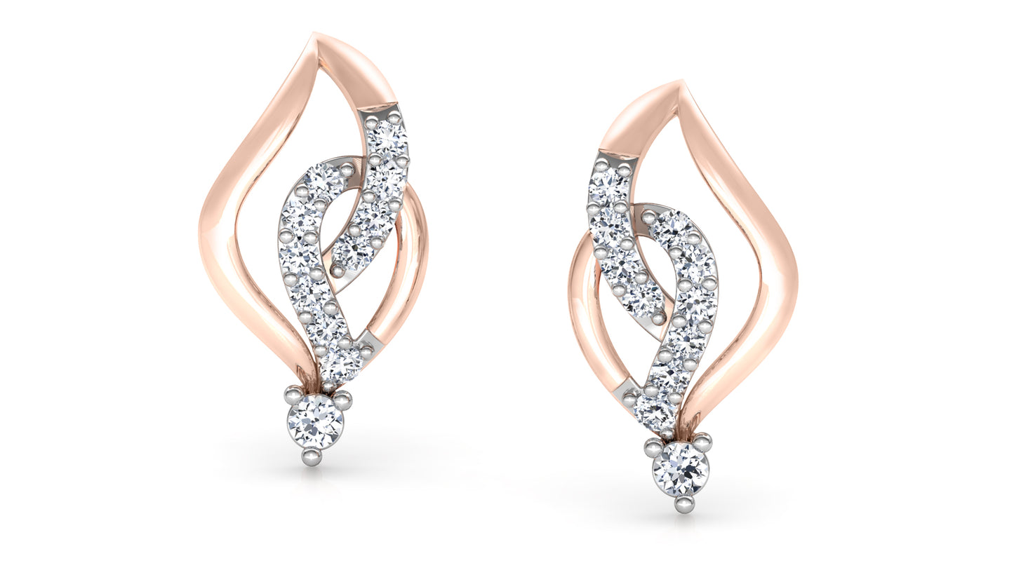 Shine Tone Diamond Earrings