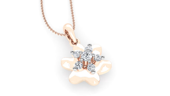 Garden Delight Diamond Earrings And Pendant Set