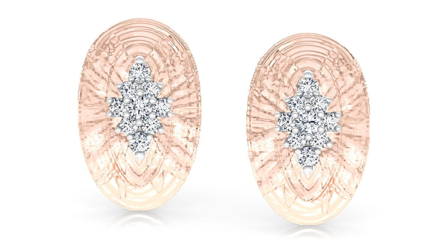 Snow Scape Diamond Earrings And Pendant Set