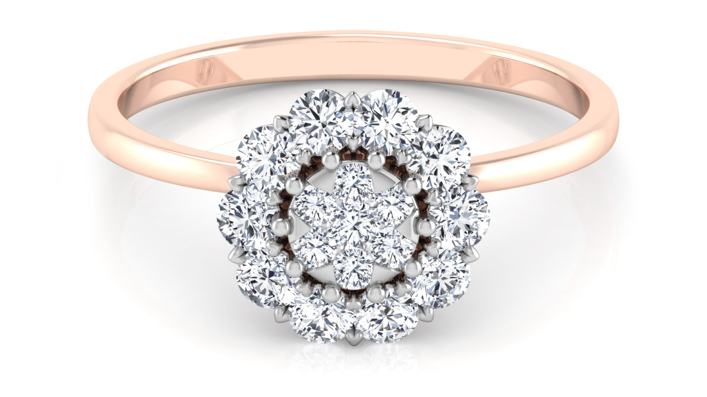 Petal Throng Diamond Ring