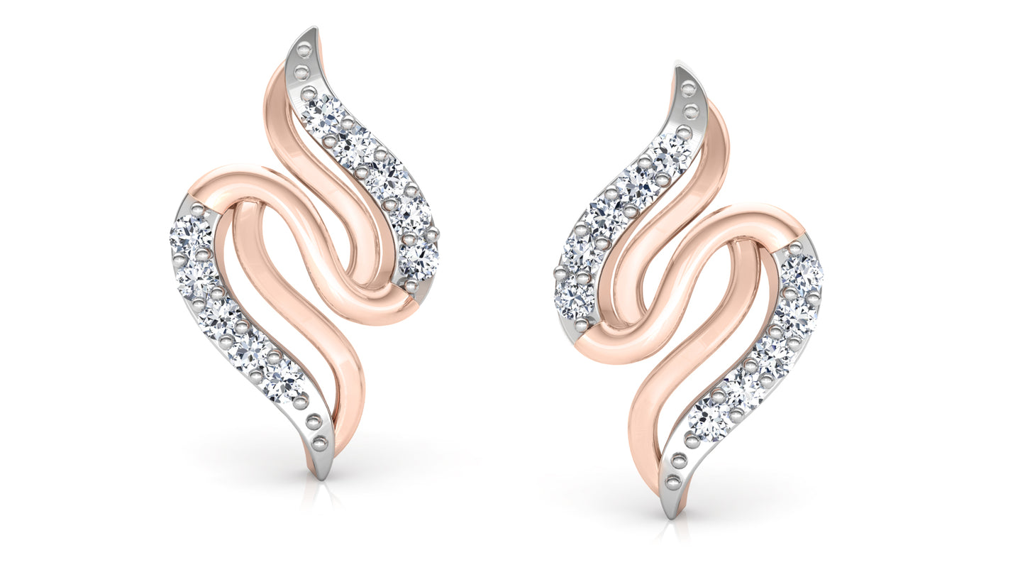 Snake Charm Diamond Earrings