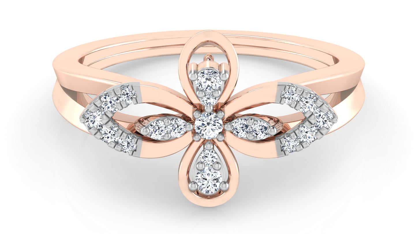 Flower Elixir Diamond Ring