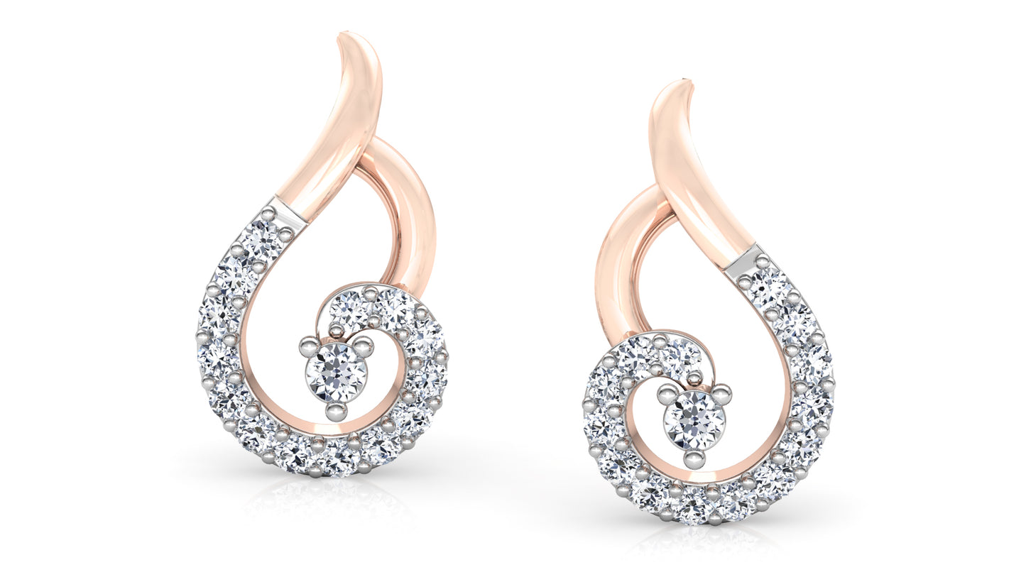 Swan Crush Diamond Earrings