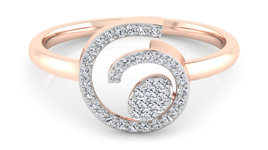 Spiral Galore Diamond Ring