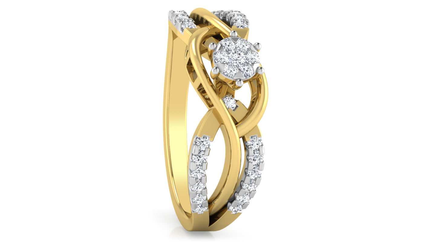 The Helix Effect Diamond Ring