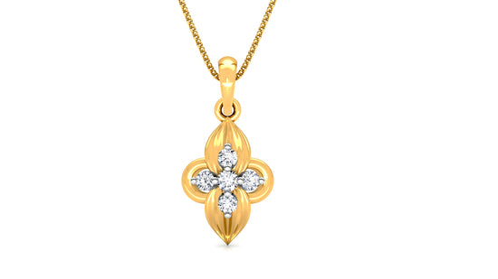 Trendy Glam Diamond Earrings And Pendant Set