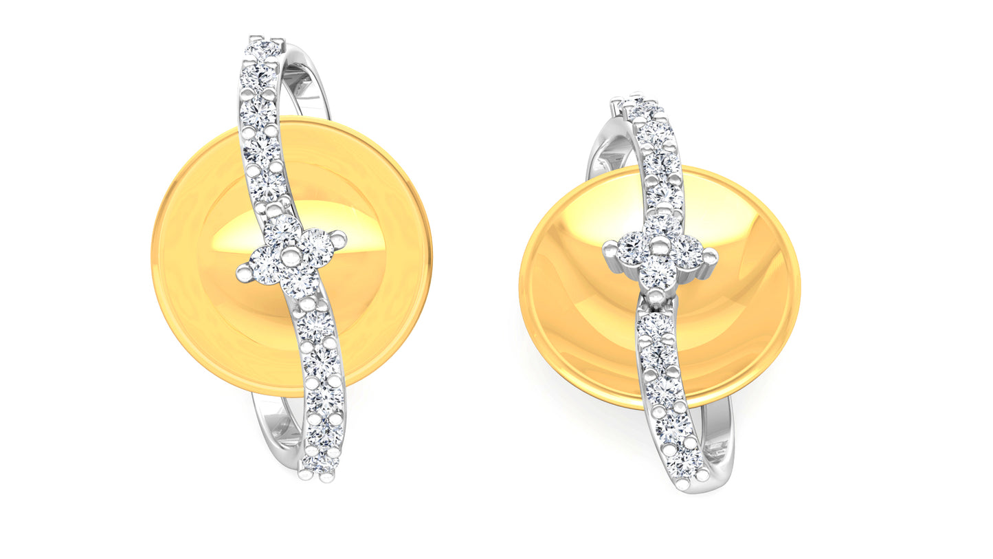 Full Band Diamond Earrings And Pendant Set