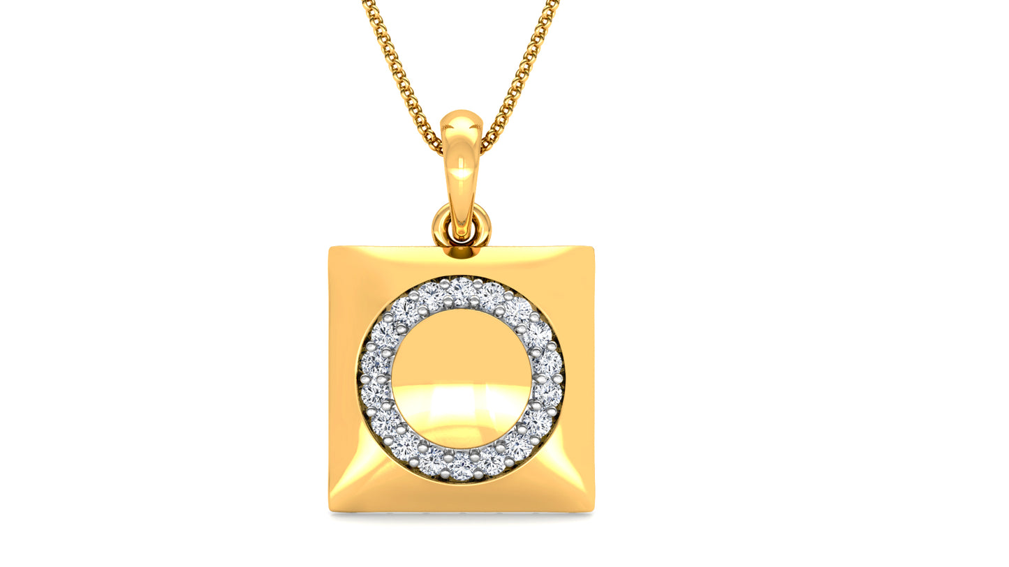 O' for Only You Diamond Earrings And Pendant Set