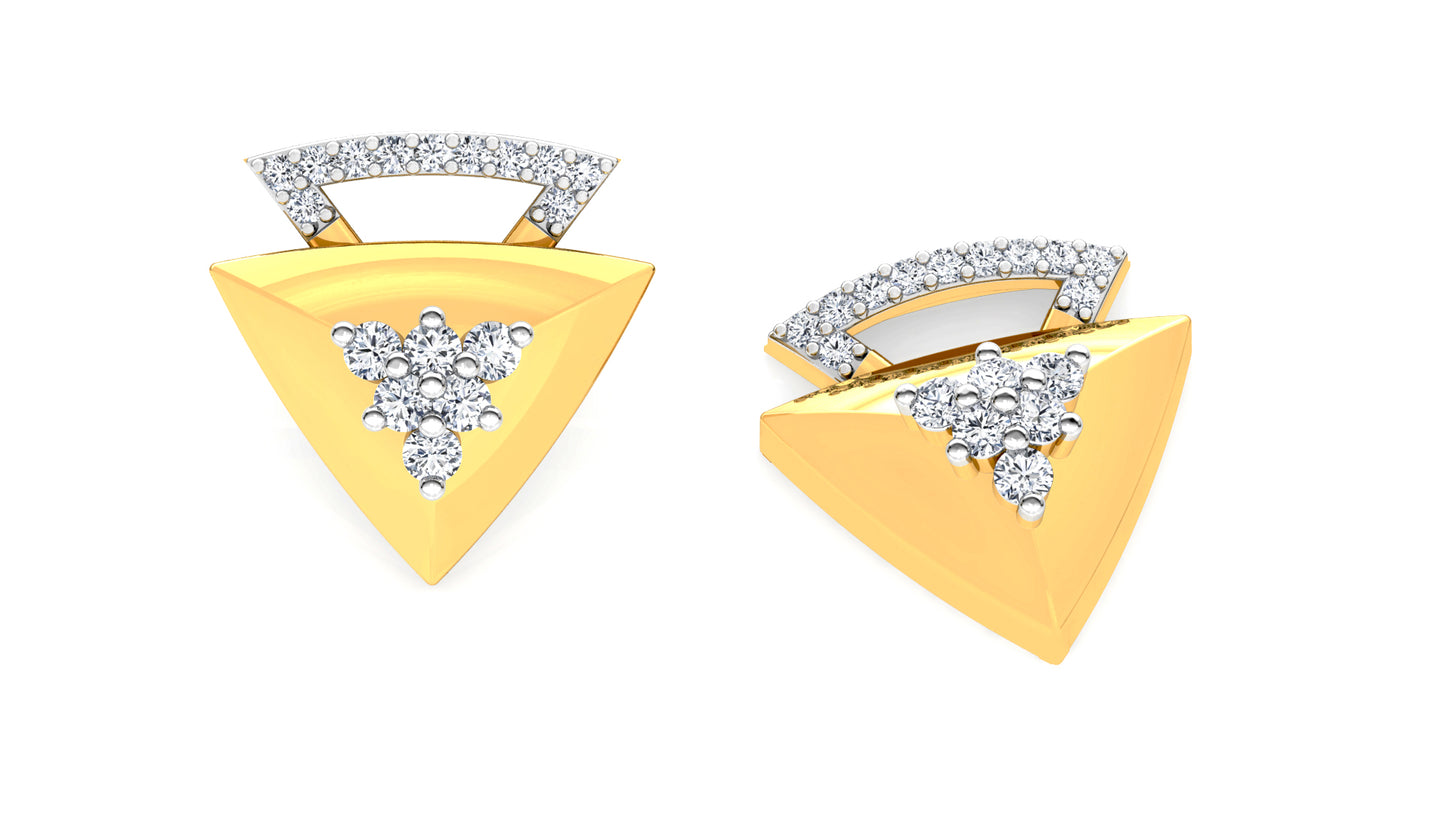 The Nabla Diamond Earrings And Pendant Set