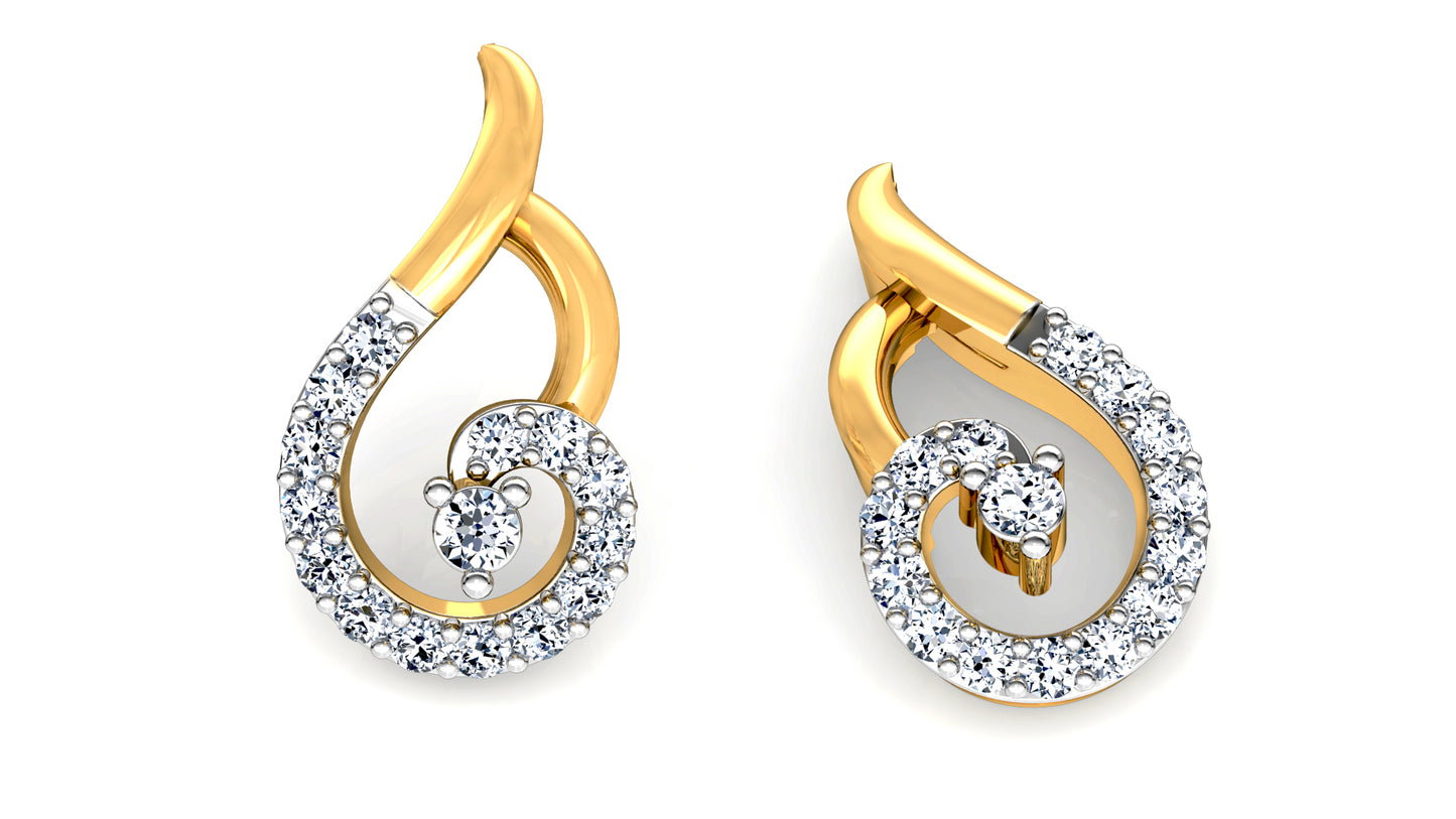 Swan Crush Diamond Earrings