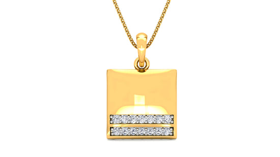 Equal Equal Diamond Earrings And Pendant SEt